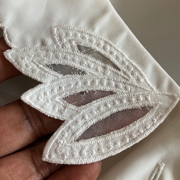 White 60s 70s vintage blouse - Picture 9 of 10